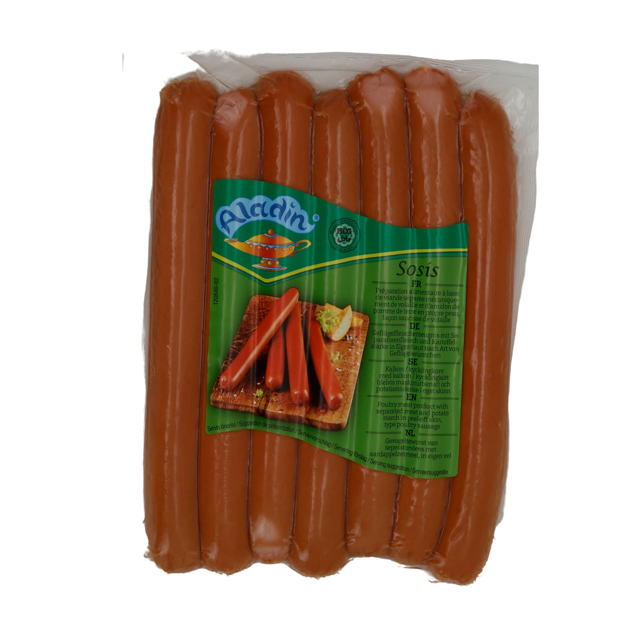 Würstchen Aladin | Sosis | Zart, Geflügel in Eigenhaut | 360g ALADIN